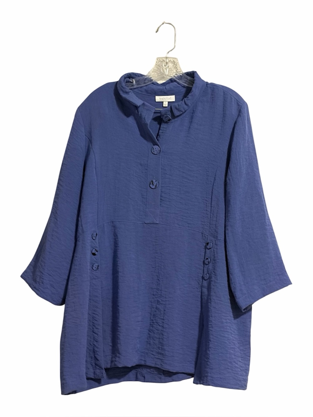 Habitat Clothes To Live In Crinkle Textured Tunic Top L - Picture 7 of 7
